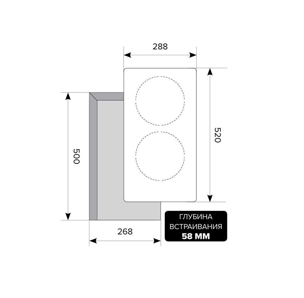 Индукционная варочная поверхность LEX EVI 320 BL