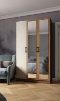 Шкаф Вегас 1200 Дуб крафт табачный/Дуб крафт белый