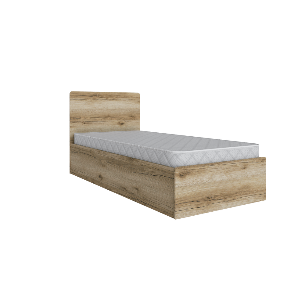 Мадрид Кровать 0.9 МД-1 с ортопедическим основанием Дуб делано